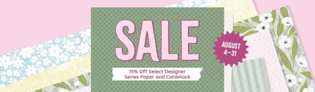 designer series paper stampin up sale