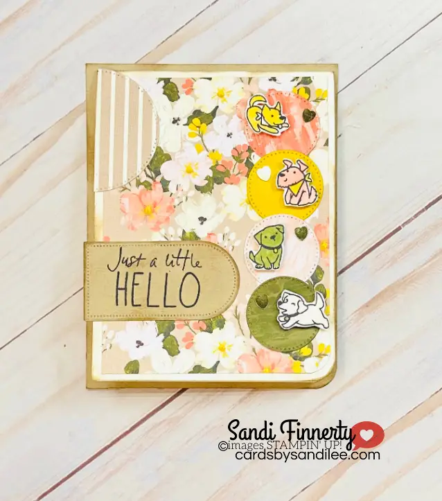 dogs cutest crew front of card  using sketching Thursdays with Joy #1