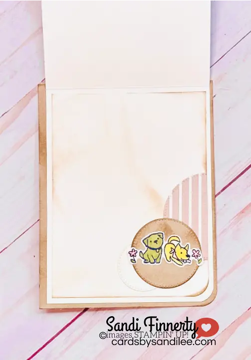 dogs cutest crew inside of card  using sketching Thursdays with Joy #1